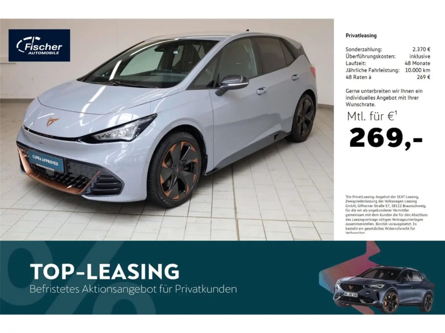 CUPRA Born Elektro Šedá - 1