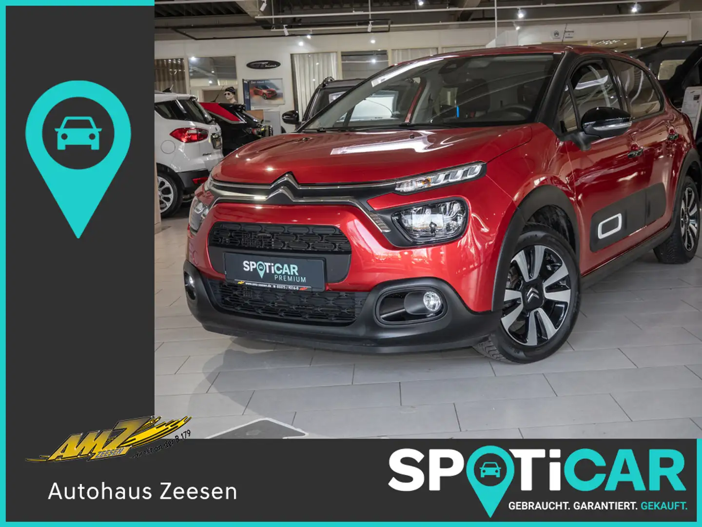Citroen C3 PureTech 110 Max NAVI KAMERA W-LAN PDC LED Red - 1
