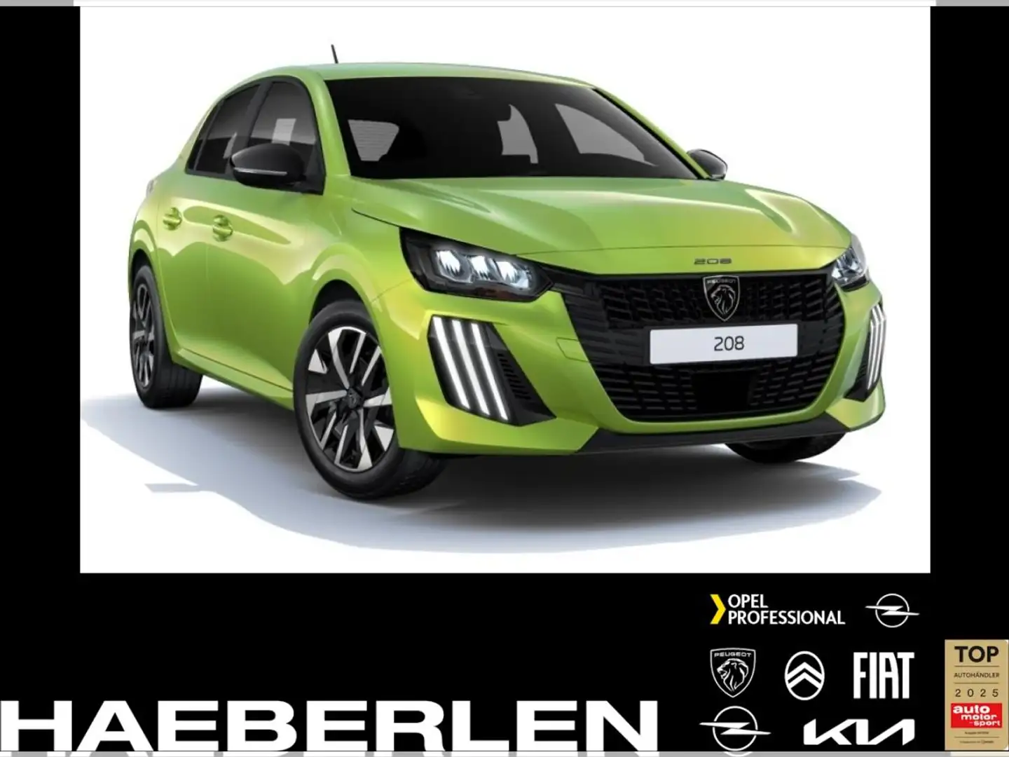 Peugeot 208 Allure PureTech Gelb - 1