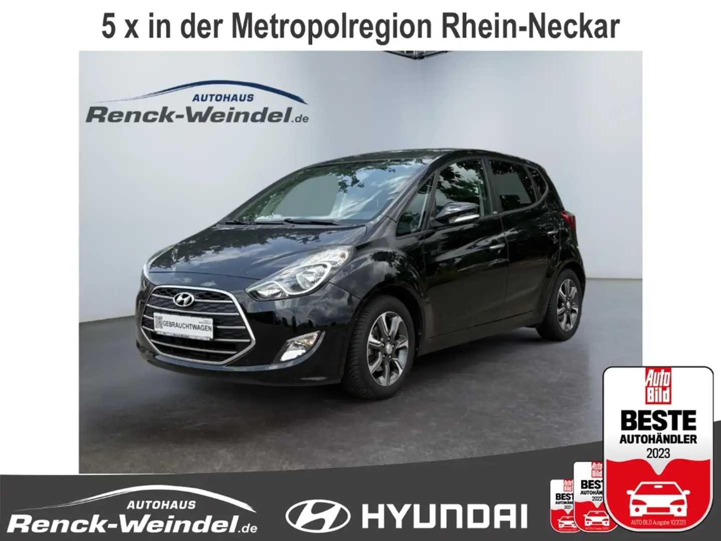 Hyundai iX20 blue Passion 1.6 Klimaautom SHZ LenkradHZG Alarm R Zwart - 1