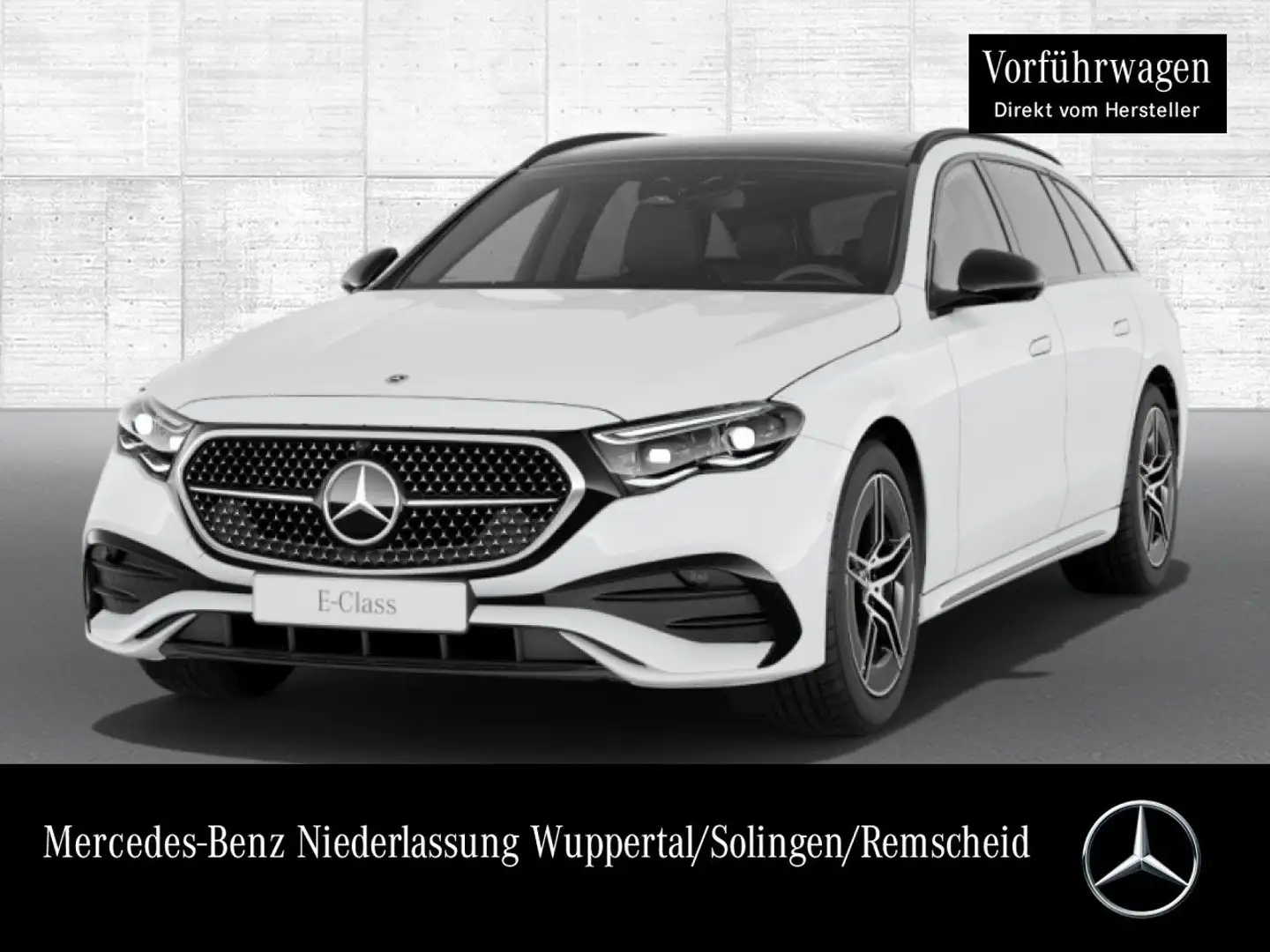 Mercedes-Benz E 200 T AMG Sportpaket Night AMG 19" Pano-Dach PTS Blanc - 1
