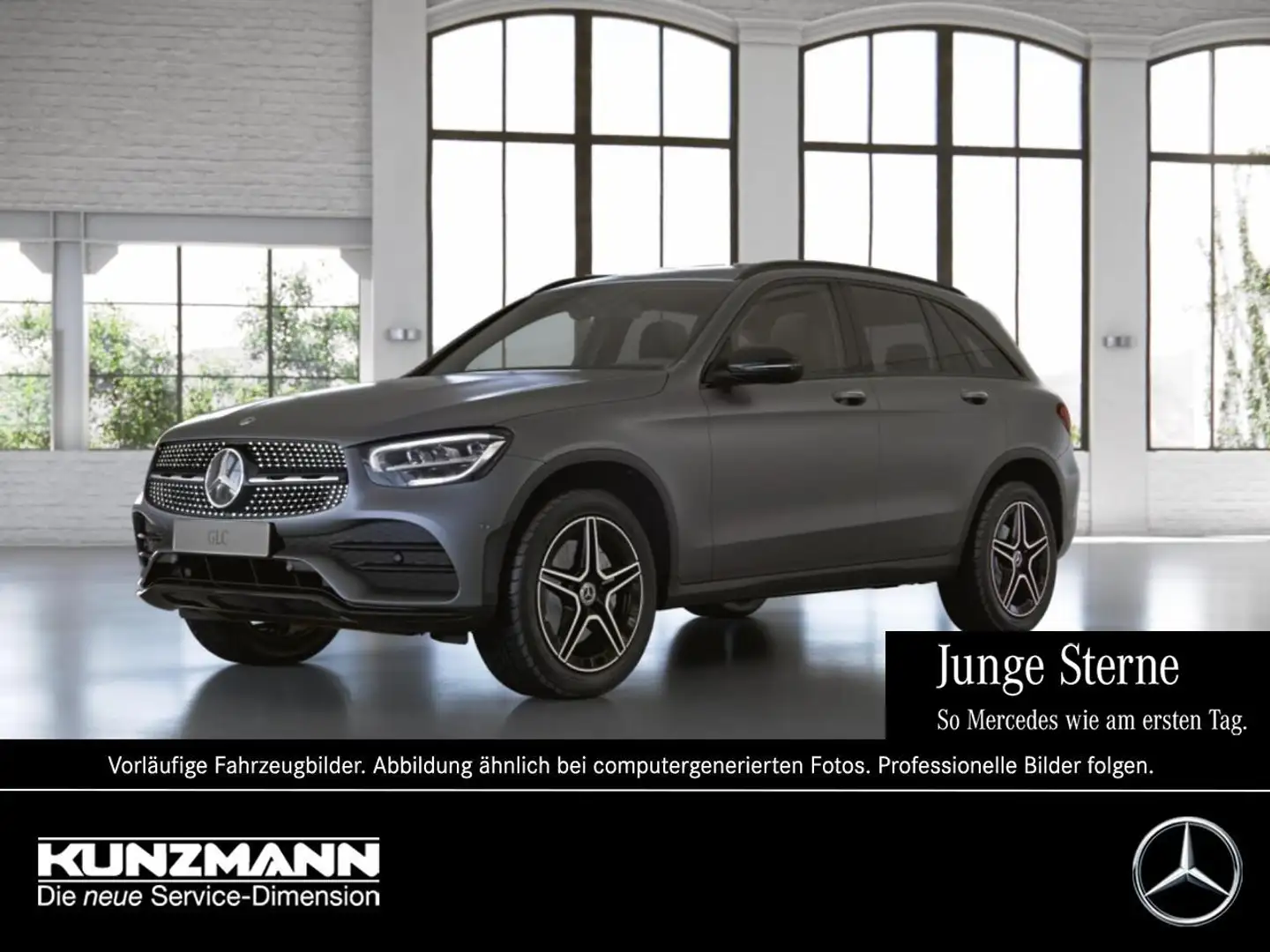 Mercedes-Benz GLC 300 de 4M AMG Night Kamera HeadUp Memory AHK Grijs - 1