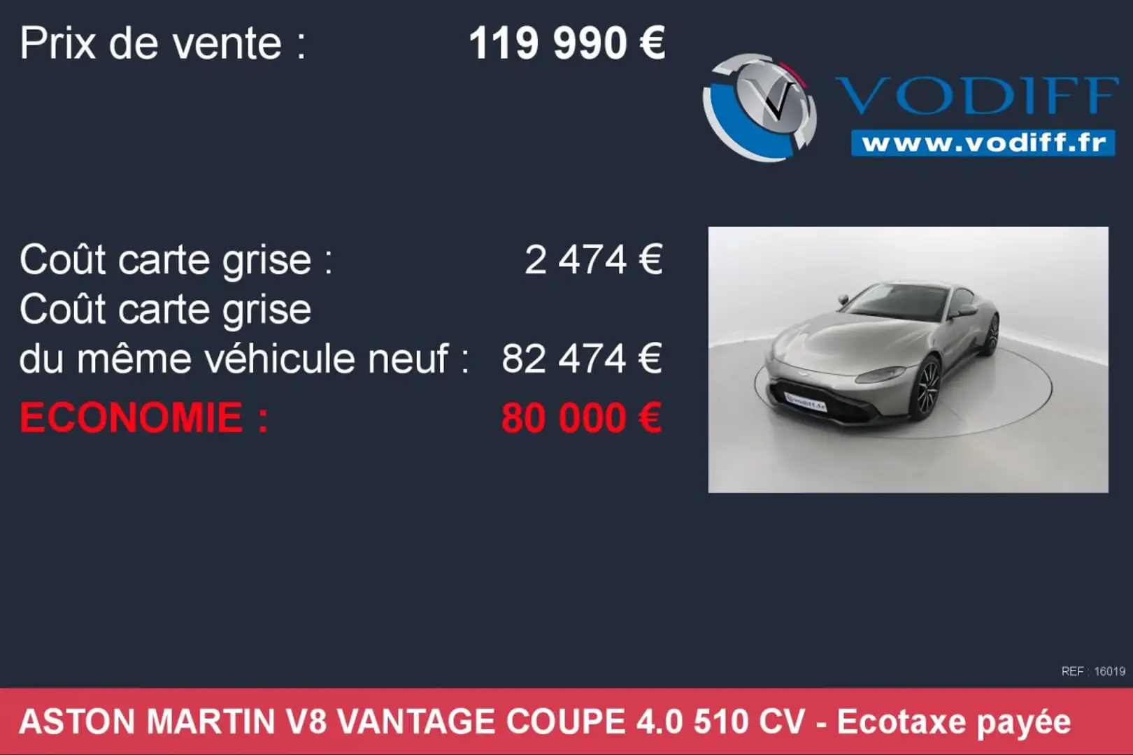 Aston Martin Sonstige COUPE 4.0 510 CV Grau - 2