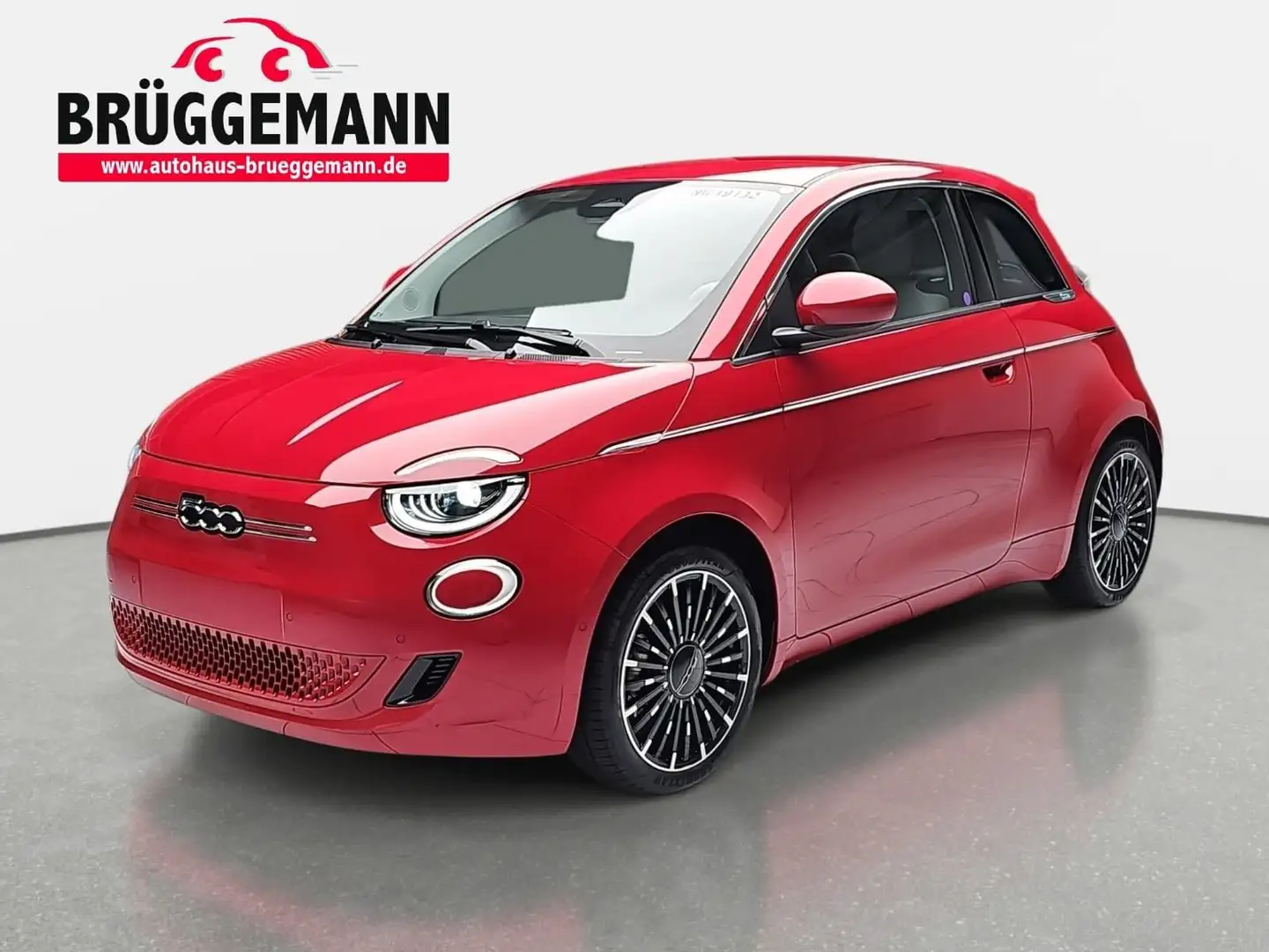 Fiat 500e 500E ELEKTRO 42 KWH LA PRIMA MJ25 Rood - 1