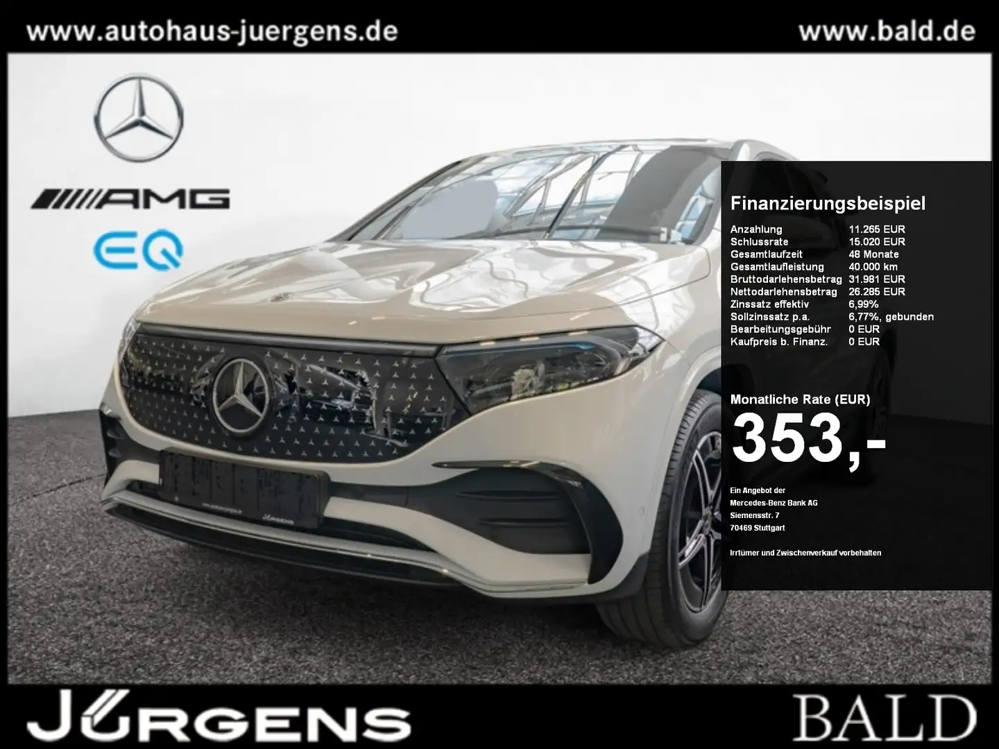 Mercedes-Benz EQA 250 + AMG-Sport/LED/Kamera/Totw/Ambi/Mopf/18" Wit - 1