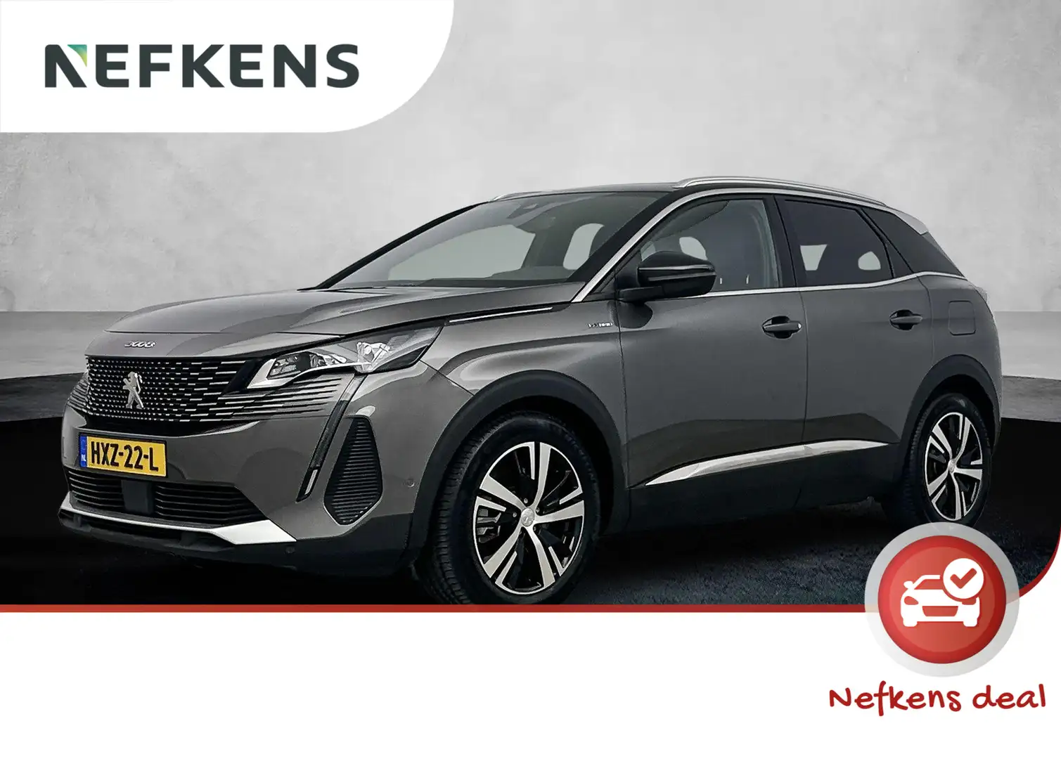 Peugeot 3008 SUV 1.6 225 pk HYbrid GT | Accu 99% | Panoramadak Grijs - 1