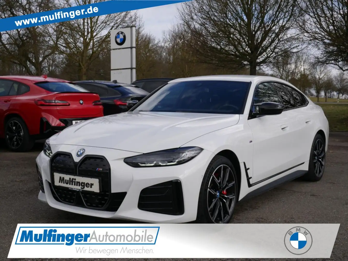 BMW i4 M50 M Sport Pro LiveProf.Kamera HUD.Ha/Ka. Navi Blanc - 1