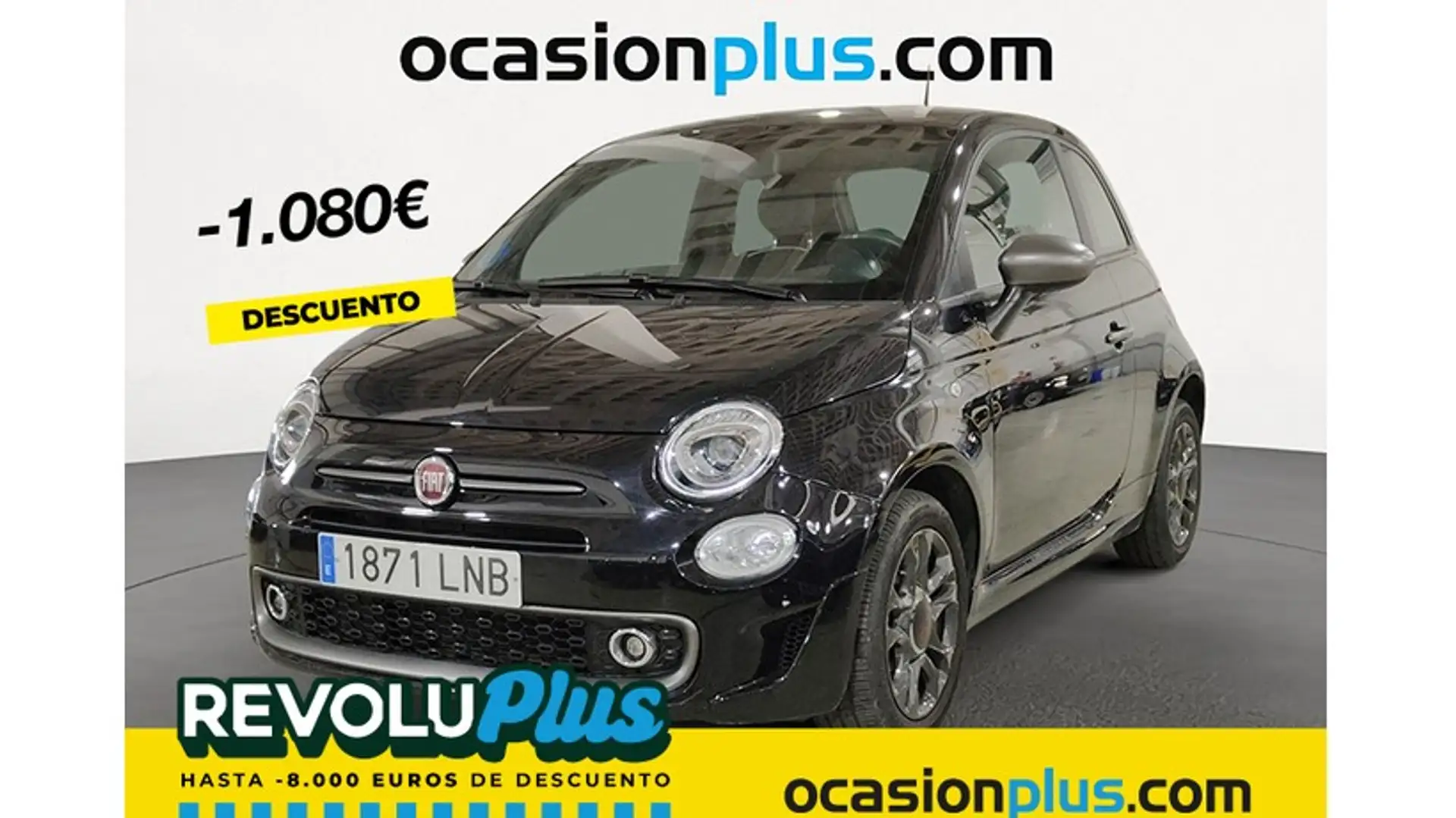 Fiat 500 1.0 Hybrid Sport 52kW Negro - 1