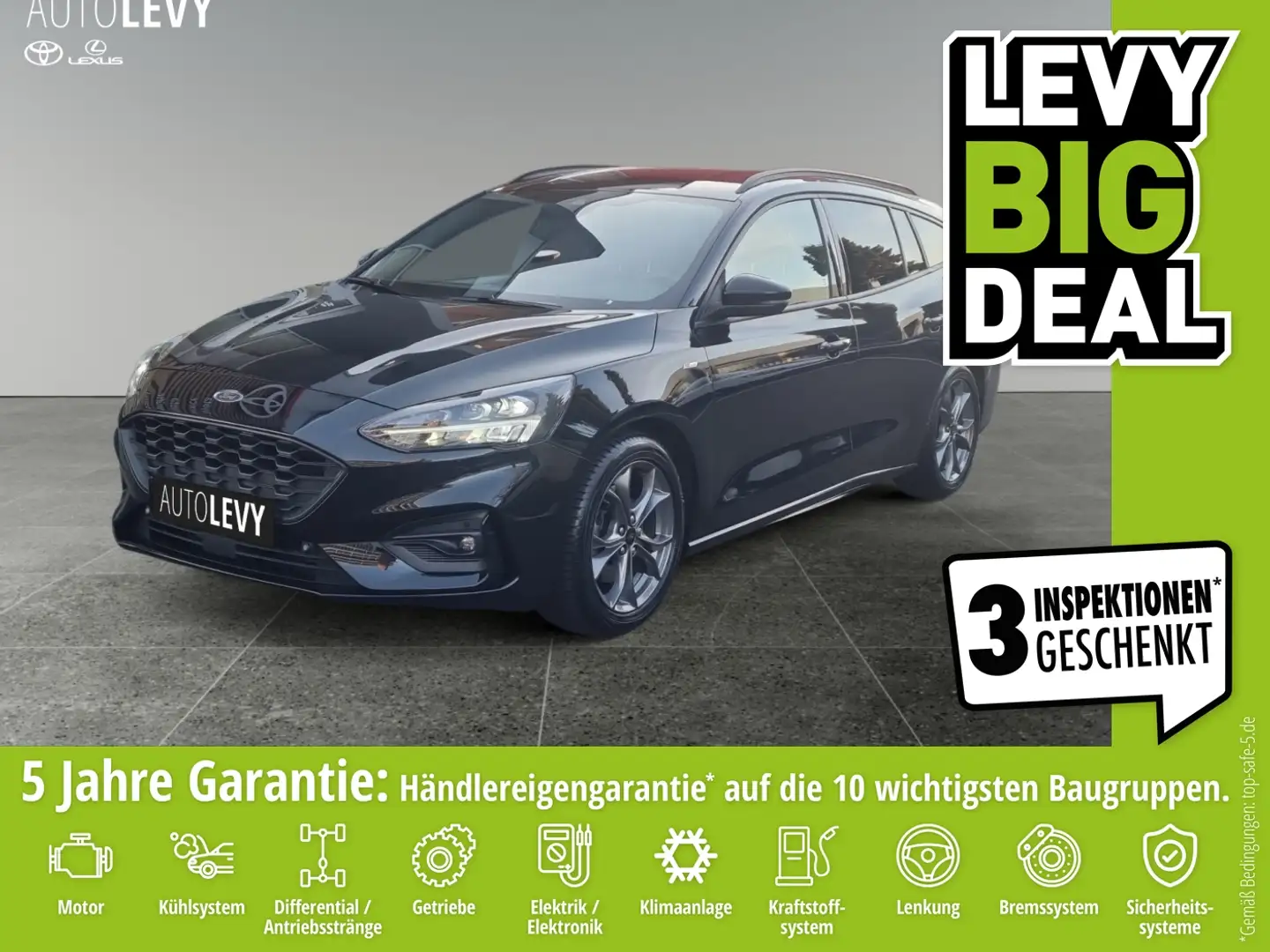 Ford Focus Turnier 1.5 ST-Line +Allwetter+Navi+SHZ+PDC Noir - 1