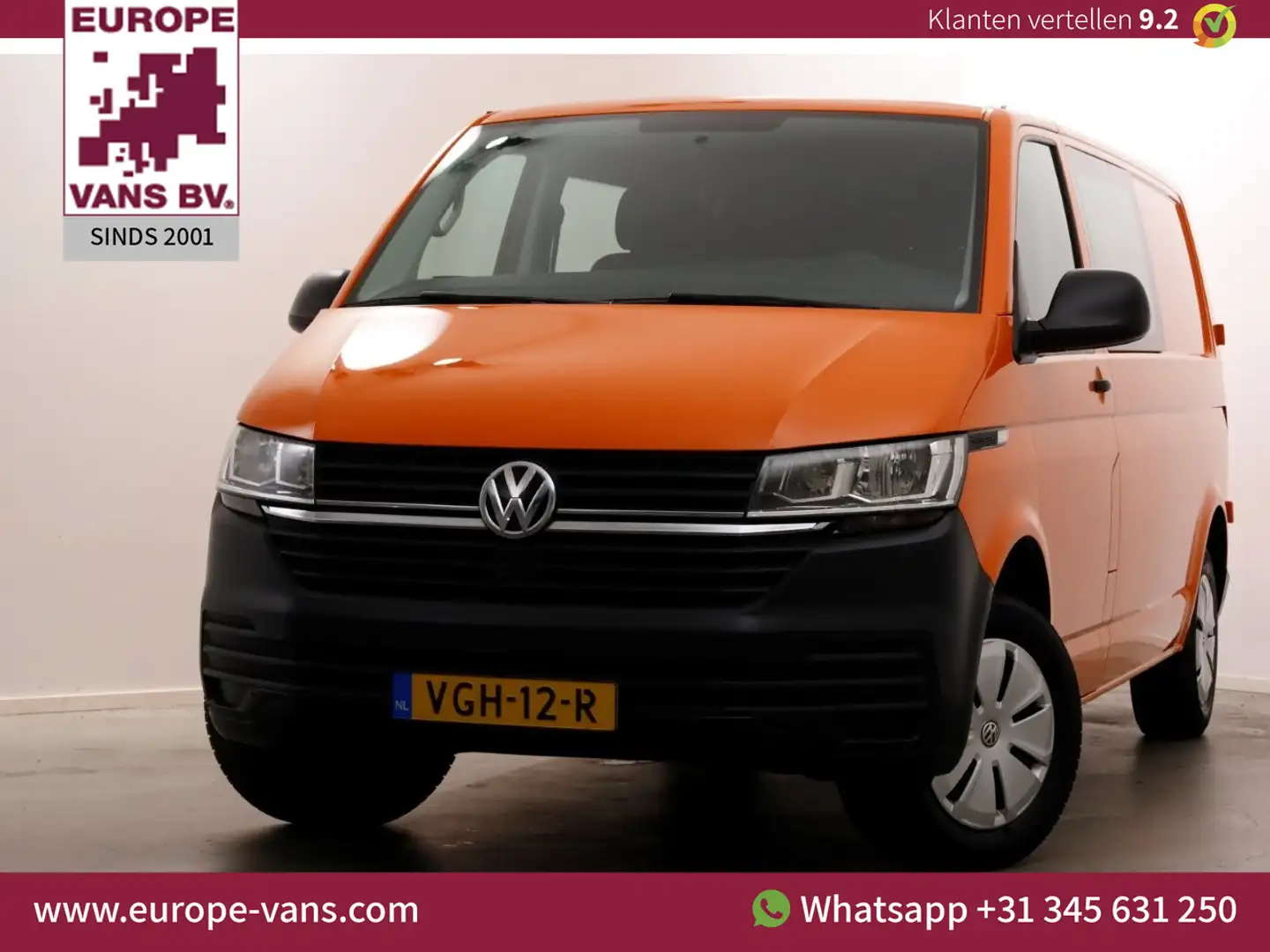 Volkswagen T6.1 Transporter 2.0 TDI 110pk Lang D.C. Airco/Cruise 07-2020 Orange - 1