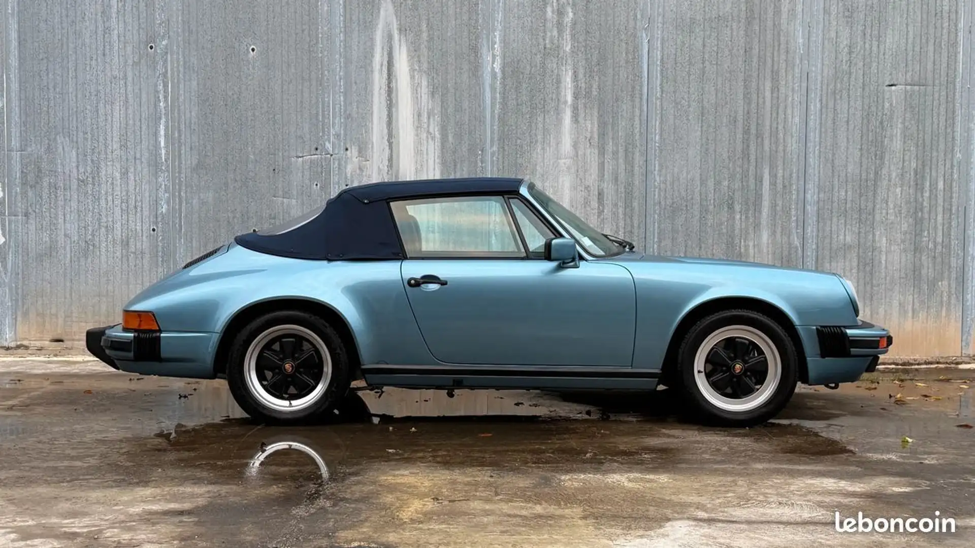 Porsche 911 Carrera 3.2 Cabriolet Bleu Iris Blau - 1