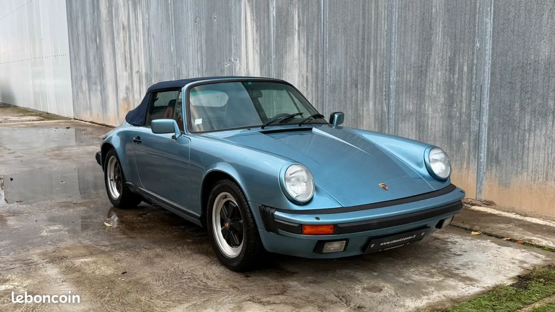 Porsche 911 Carrera 3.2 Cabriolet Bleu Iris Blau - 2