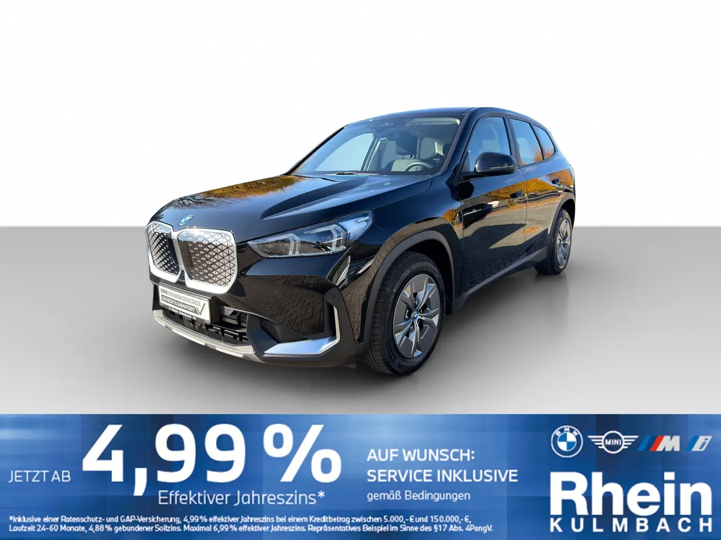 BMW iX1 eDrive20 Navi AdapLED Parkassist Komfortzug. Noir - 1