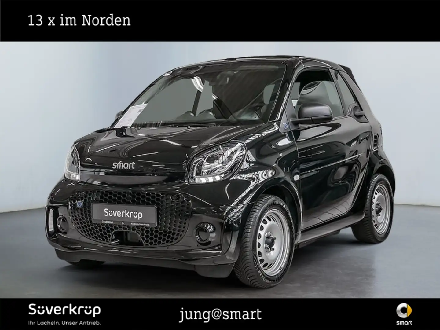 smart forTwo EQ  cabrio 22KW SHZ Nero - 2