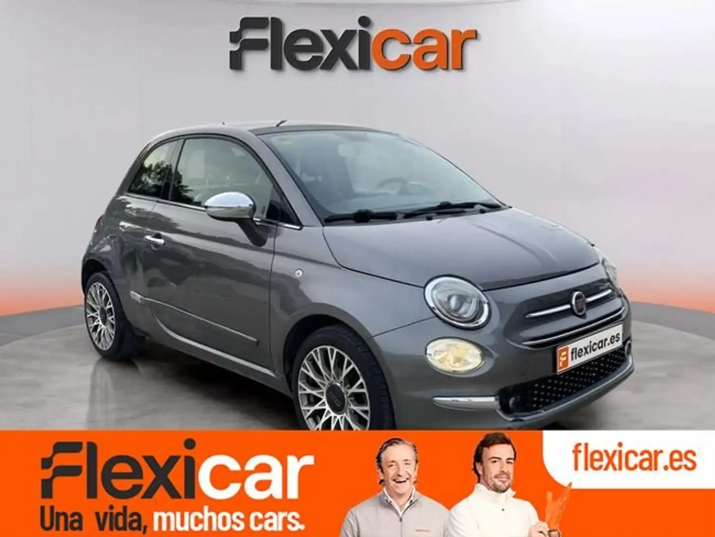 Fiat 500 1.2 Lounge Gris - 1