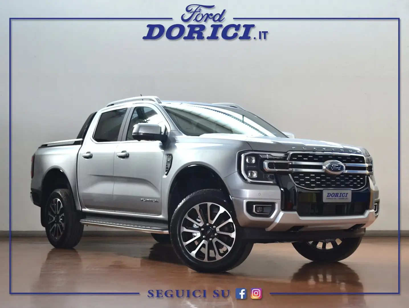 Ford Ranger Platinum 3.0 Ecoblue 240 CV AWD A10 + IVA Argento - 1
