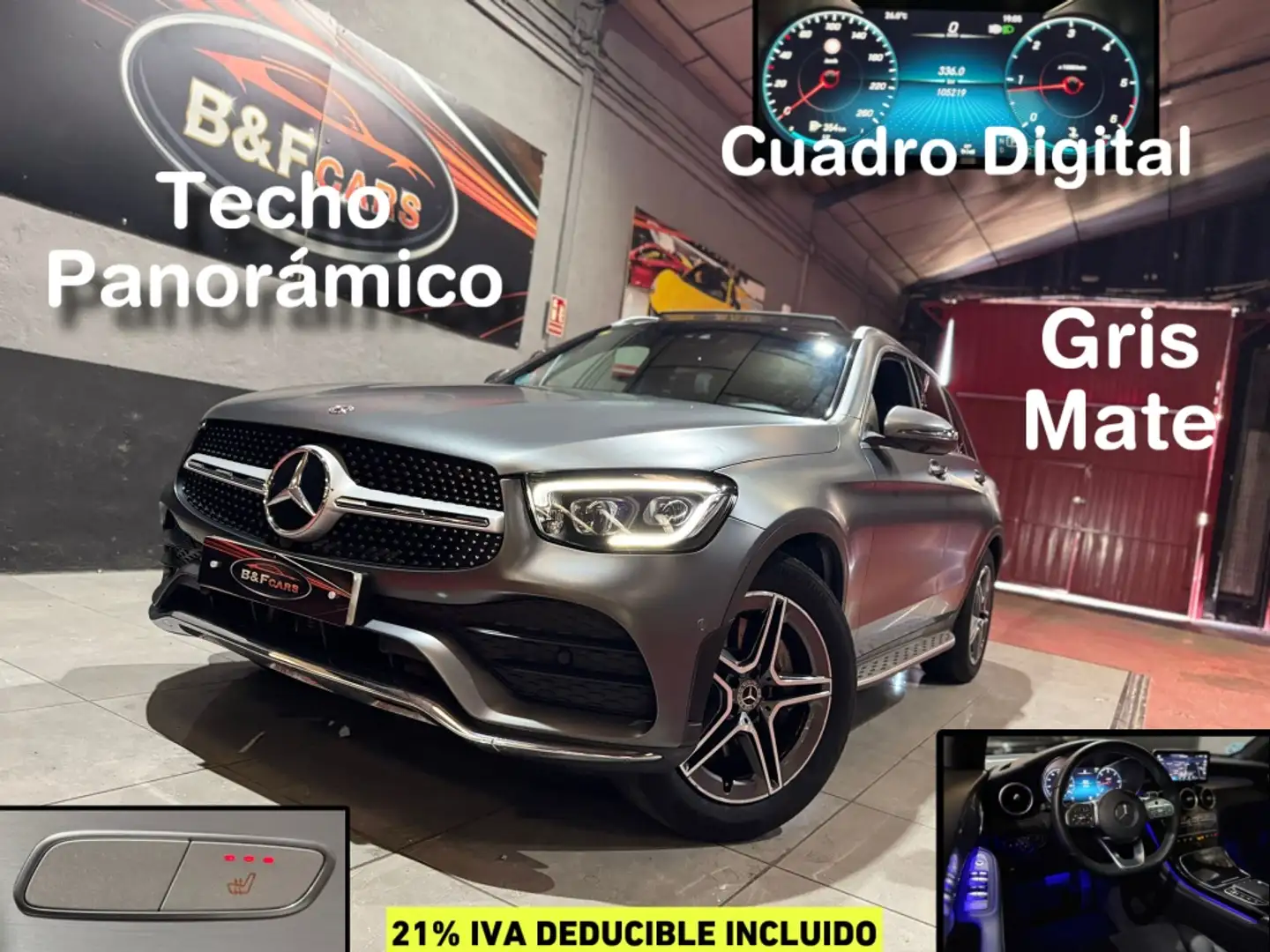 Mercedes-Benz GLC 220 220d 4Matic 9G-Tronic Gris - 1