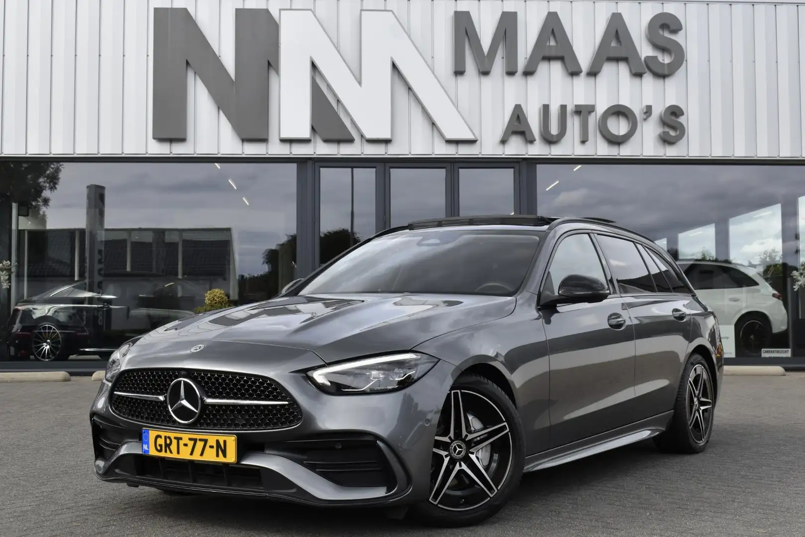 Mercedes-Benz C 180 Estate AMG PANORAMADAK NIGHT BTW Mercedes-Benz C-k Grigio - 1
