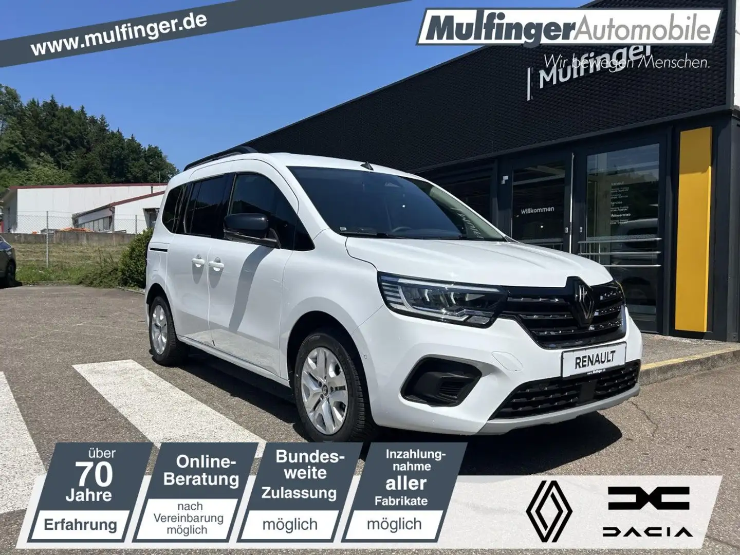 Renault Kangoo PKW TECHNO TCe 130 SHZ LED KAMERA NAVI Weiß - 1