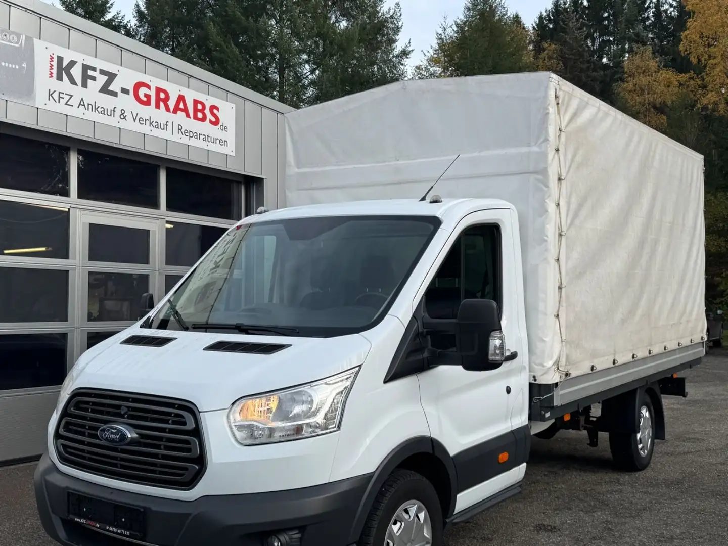 Ford Transit Pritsche Plane 350 L4 Einzelkabine Weiß - 1