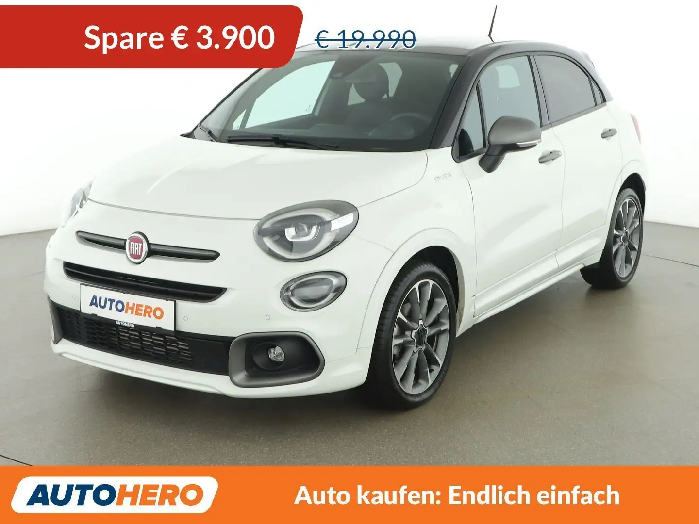Fiat 500X 1.6 JTDM Sport *LED*ACC*SPUR*TOT* Weiß - 1