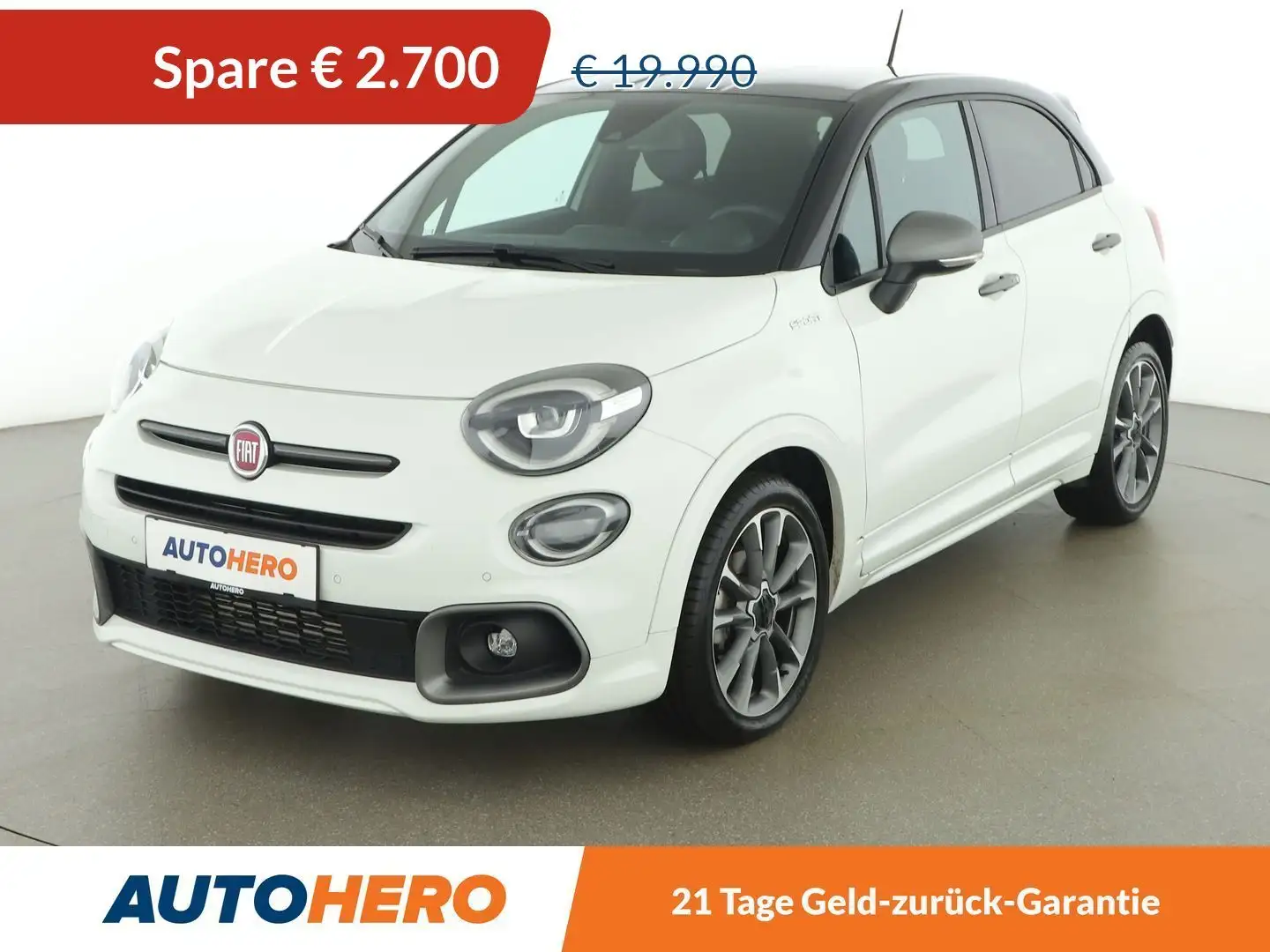 Fiat 500X 1.6 JTDM Sport *LED*ACC*SPUR*TOT* Weiß - 1