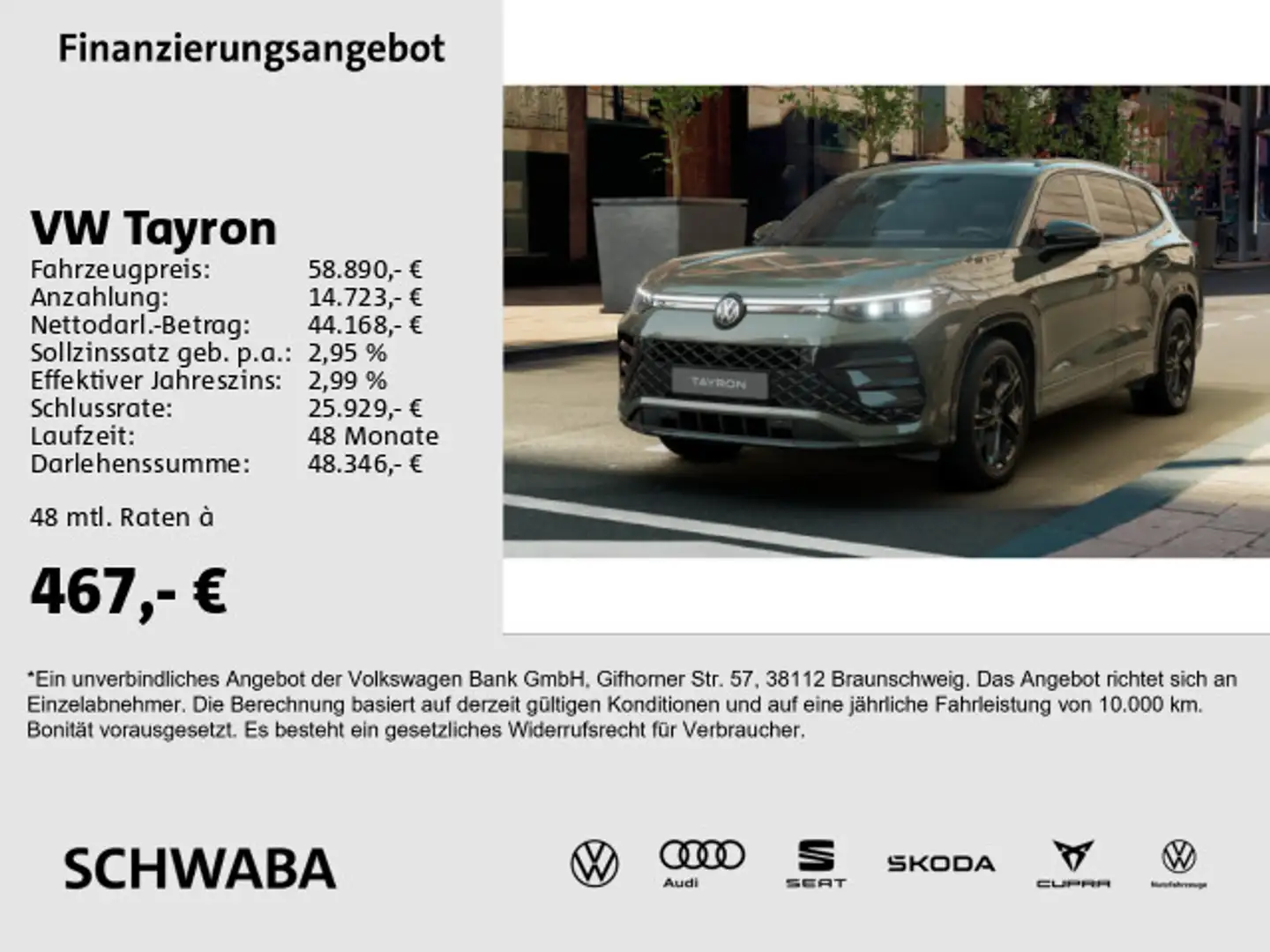Volkswagen Tayron R-Line 2,0 l TDI 4M DSG *MATRIX*AHK*PANO* Verde - 1