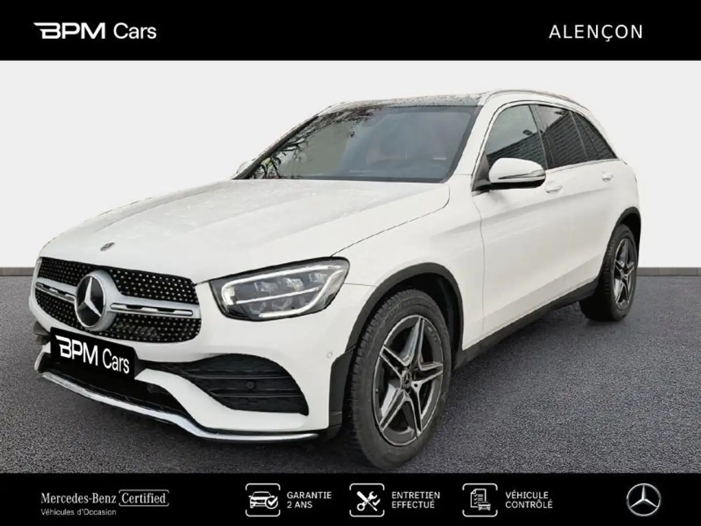 Mercedes-Benz GLC 220 220 d 194ch AMG Line 4Matic 9G-Tronic Blanc - 1