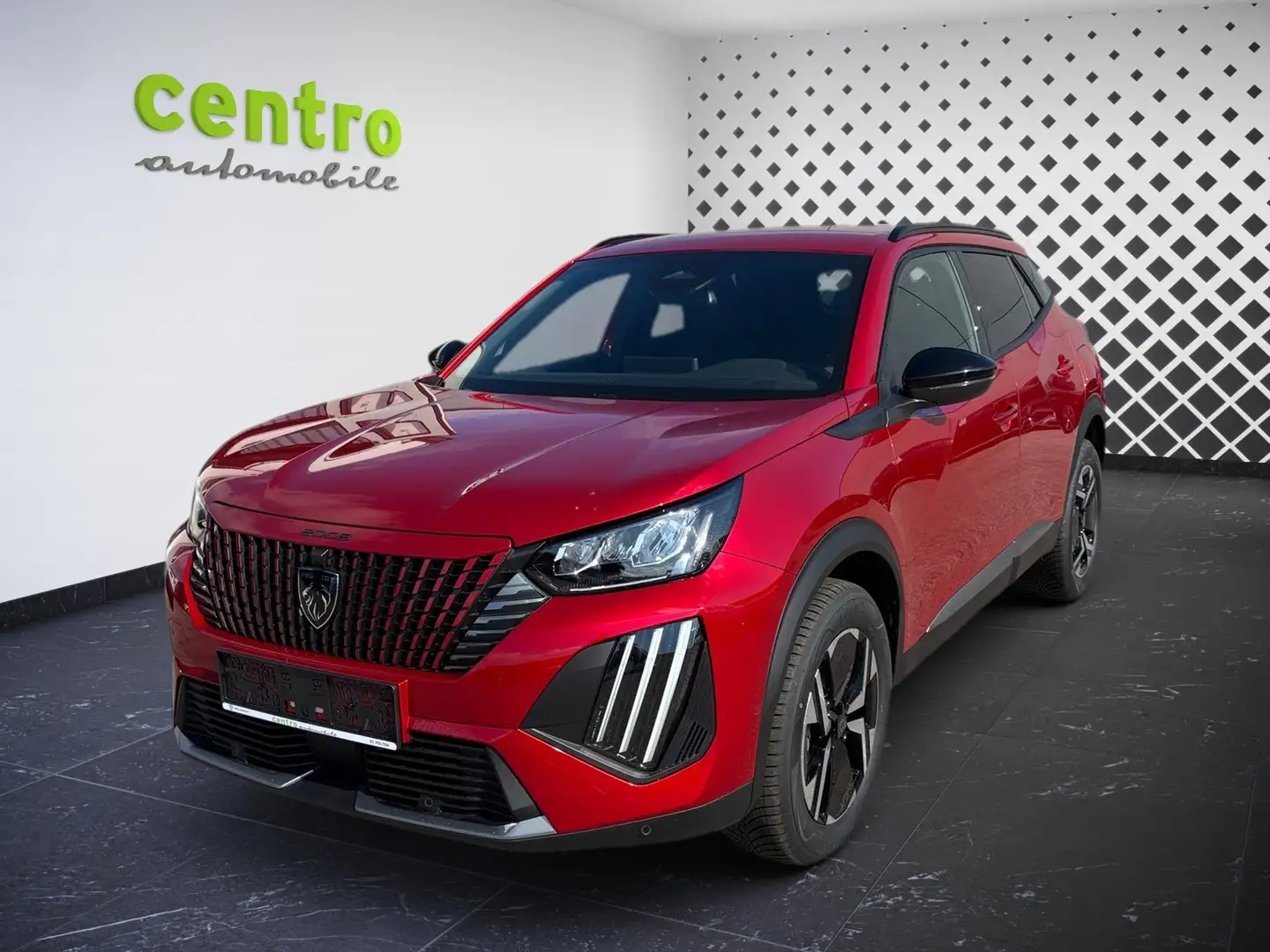 Peugeot 2008 ALLURE Hybrid 145 e-DCS6 Rot - 1