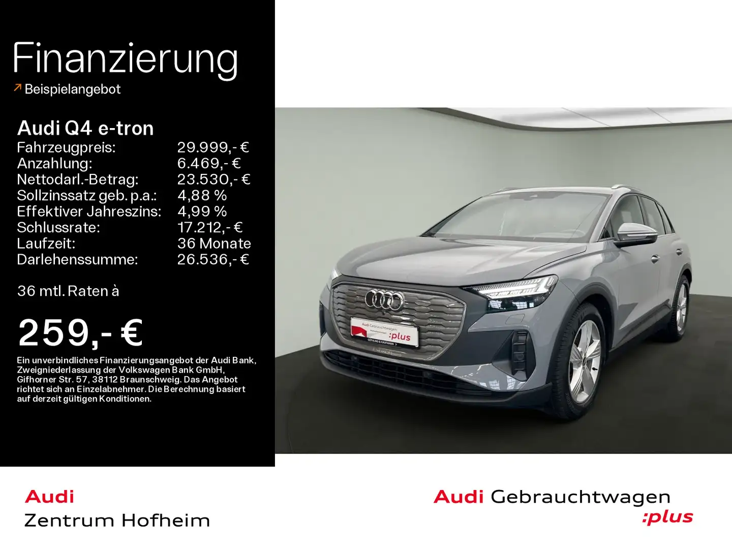 Audi Q4 e-tron 40*Sonos*AR-HUD*Matrix*Virtual*Navi*Ka Šedá - 1