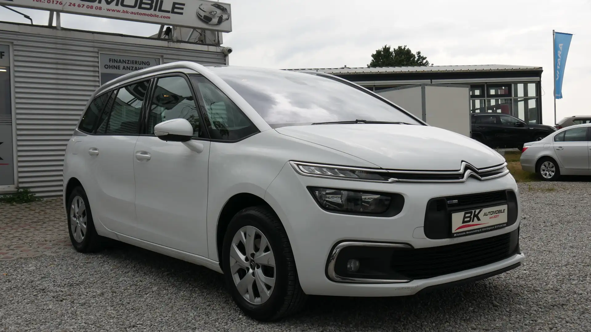 Citroen Grand C4 SpaceTourer Scheckheft Einparkhilfe AHK Sitzheizung Klima Navi Blanc - 1
