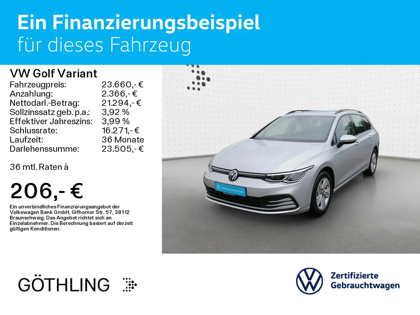 Volkswagen Golf Variant Life TSI 81kW*NAVI*AHK*ASG*ACC*SHZ Stříbrná - 2