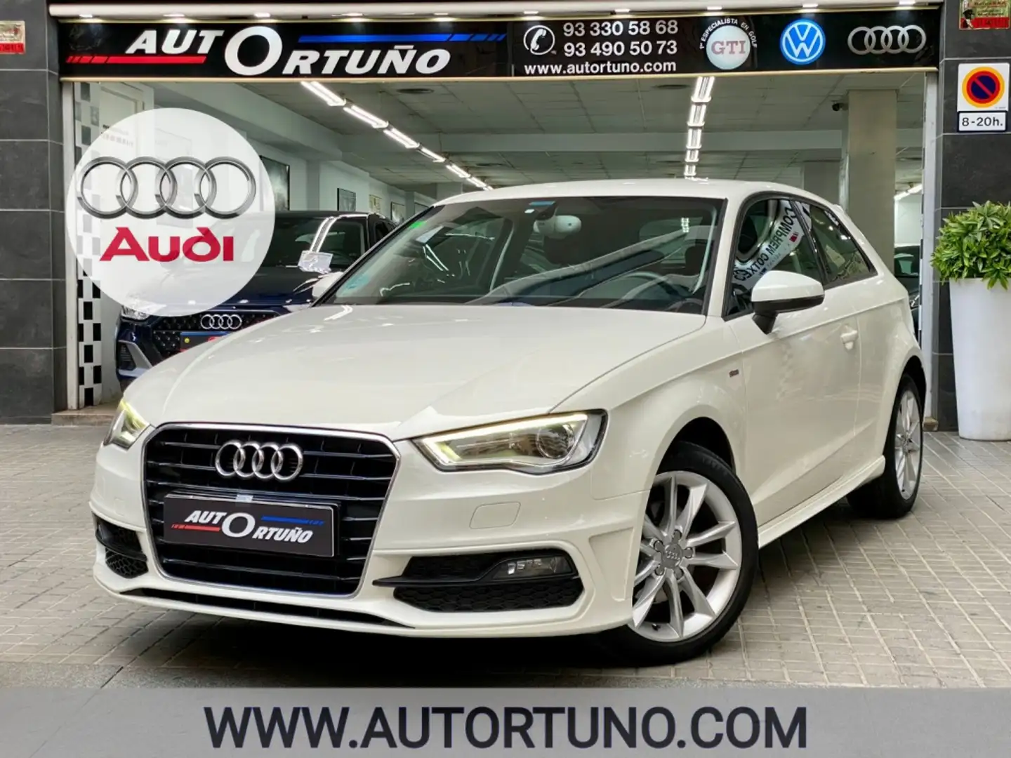 Audi A3 1.6TDI CD S line edition Blanc - 1