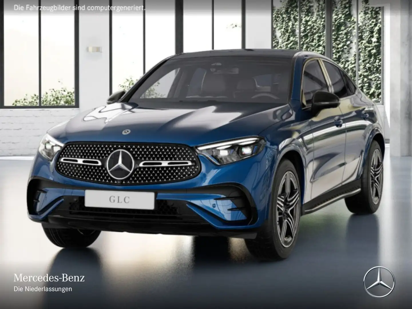 Mercedes-Benz GLC 200 4M AMG+NIGHT+PANO+360+BURMESTER+TOTW+9G Blau - 2