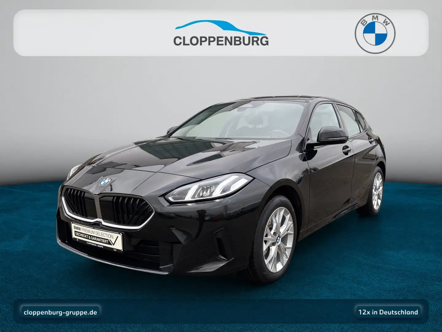 BMW 118 d Navi+SHZ+HiFi+Spurass.+Klimaaut.+LED+Ambi Schwarz - 1