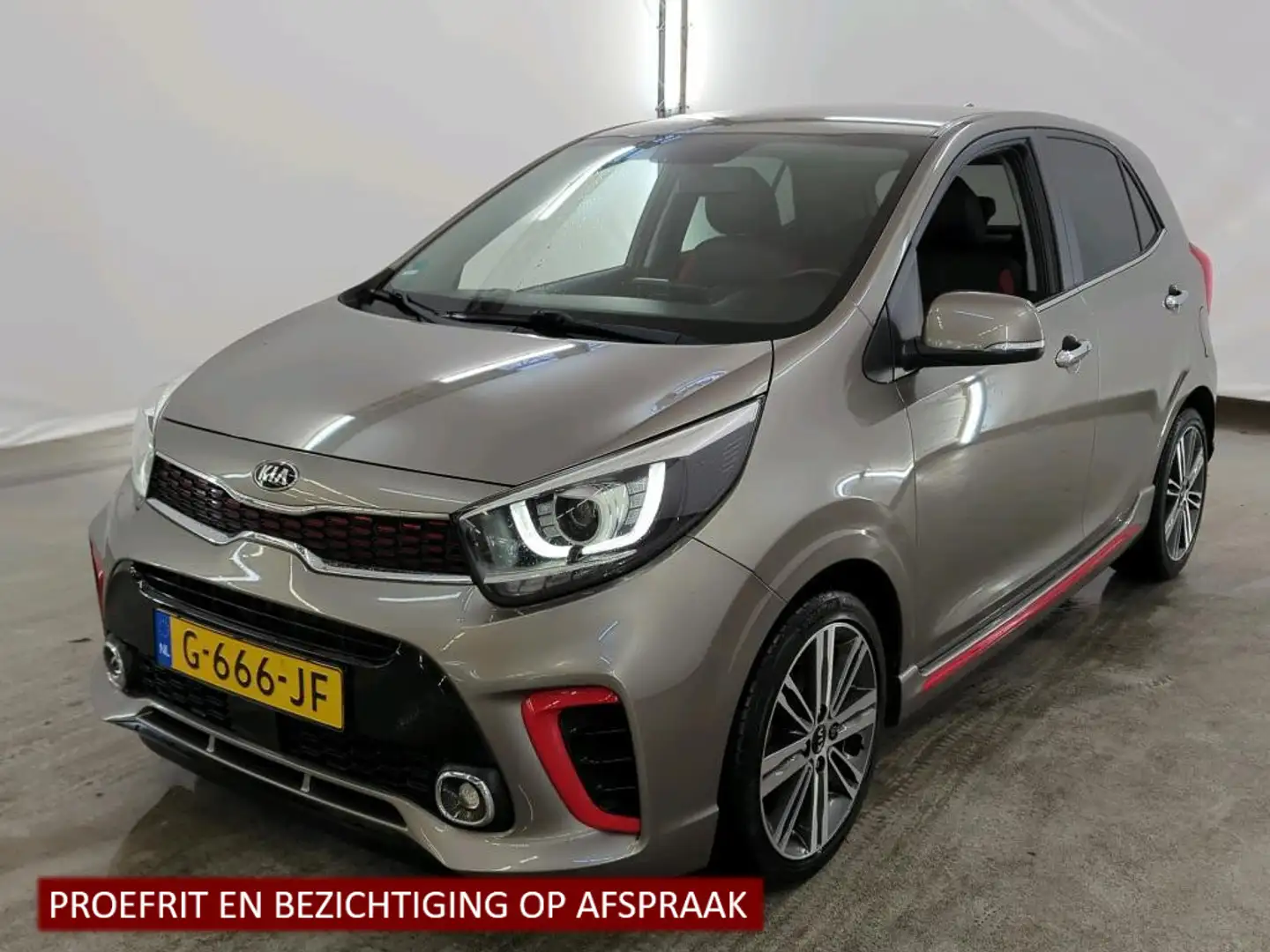 Kia Picanto 1.0 T-GDI GT-Line 1e Eigenaar | NL-Auto | Volledig Grijs - 1