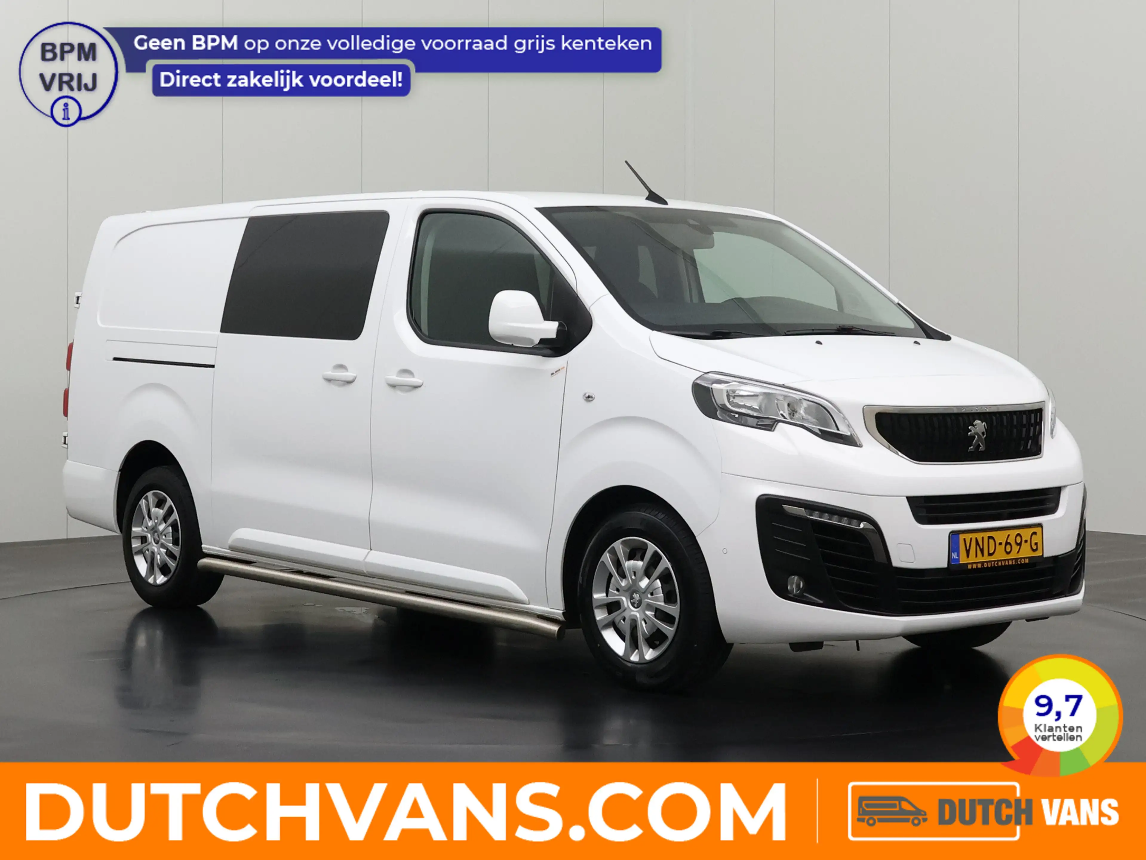 Peugeot Expert 2.0BlueHDI 120PK Long Asphalt Dubbele Cabine | 2xS
