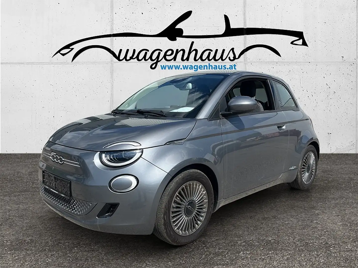 Fiat 500e 500 Elektro 500 42 kWh, 8 Fach bereift Akku Test Grau - 1