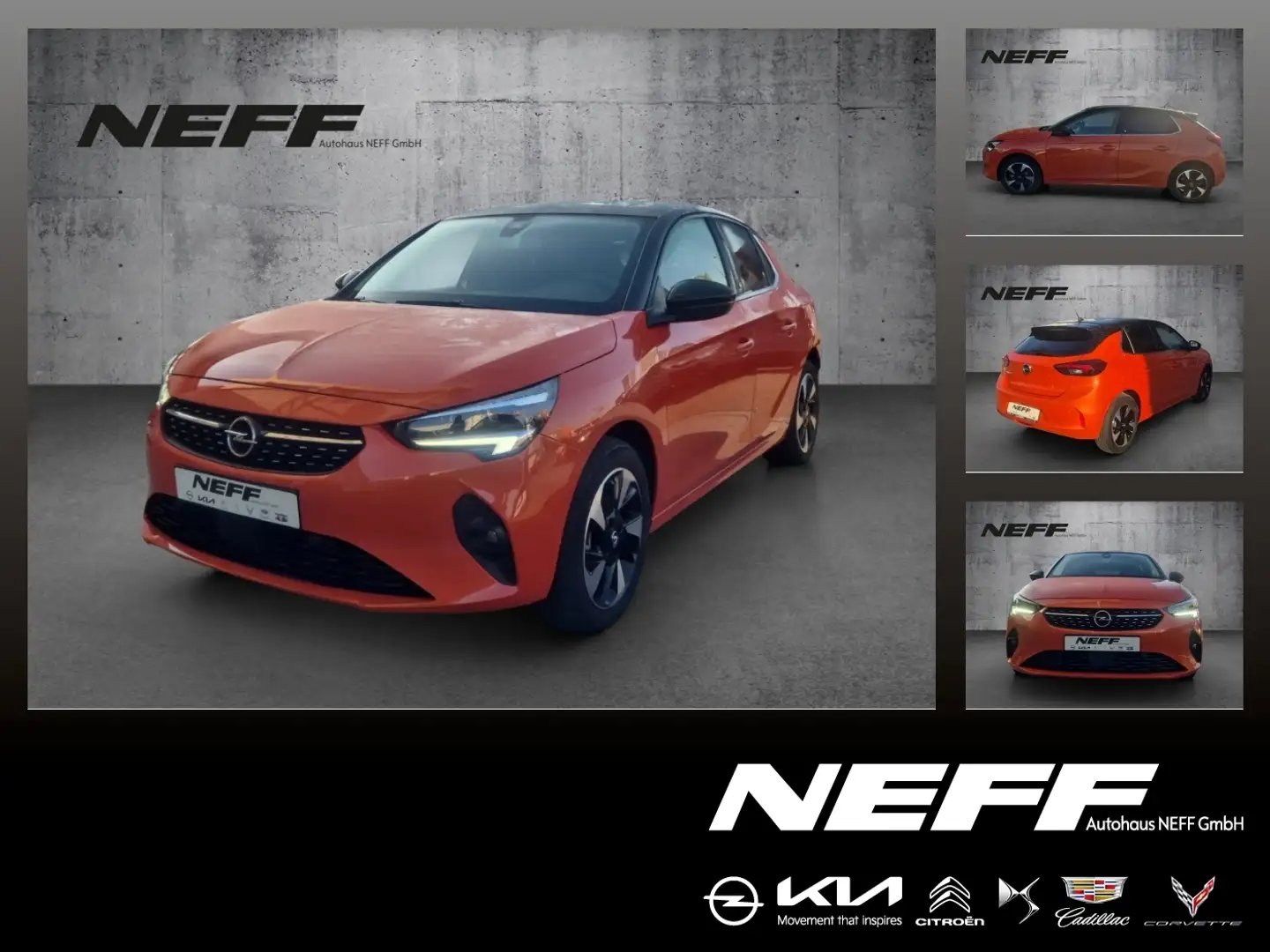 Opel Corsa F e Elegance FLA DynLi LM KAM KlimaA Navi Orange - 1