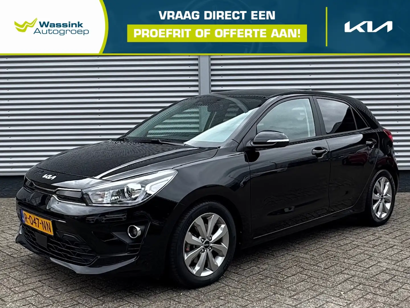 Kia Rio 1.0 T-GDI MHEV 100pk DynamicPlusLine | Navigatie | Zwart - 1