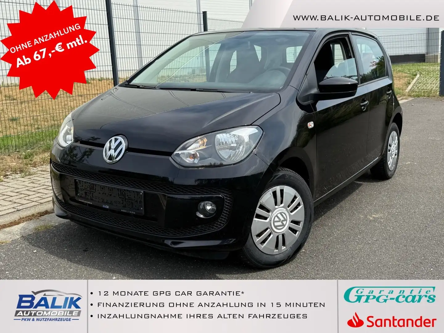 Volkswagen up! move up! KLIMA*SITZHEIZUNG 5 TÜRIG* Schwarz - 1