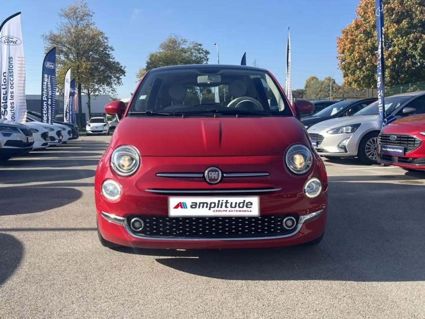 Fiat 500 0.9 8v TwinAir 85ch S\u0026S Lounge Rouge - 2