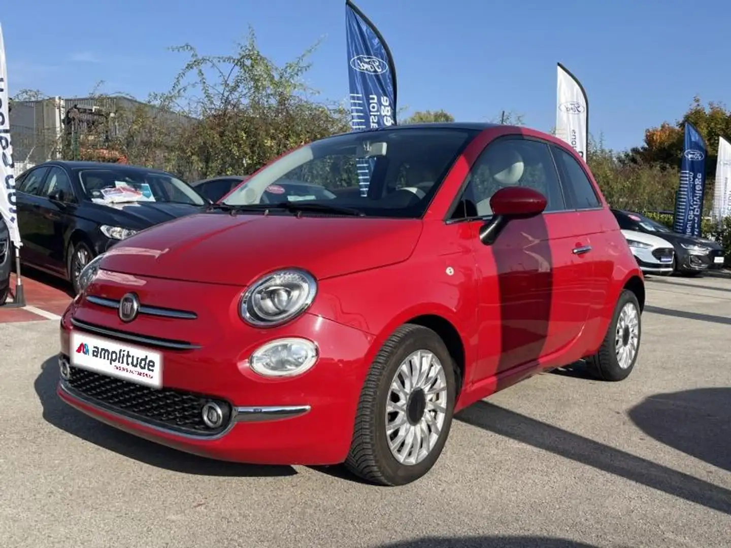 Fiat 500 0.9 8v TwinAir 85ch S\u0026S Lounge Rouge - 1