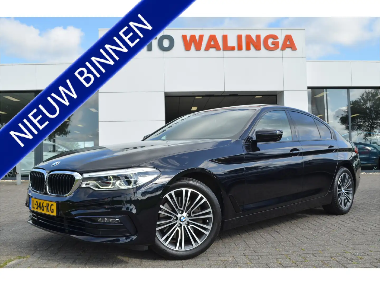 BMW 540 5-serie 540i Individual Nappa leder! 2x Memory sto Schwarz - 1