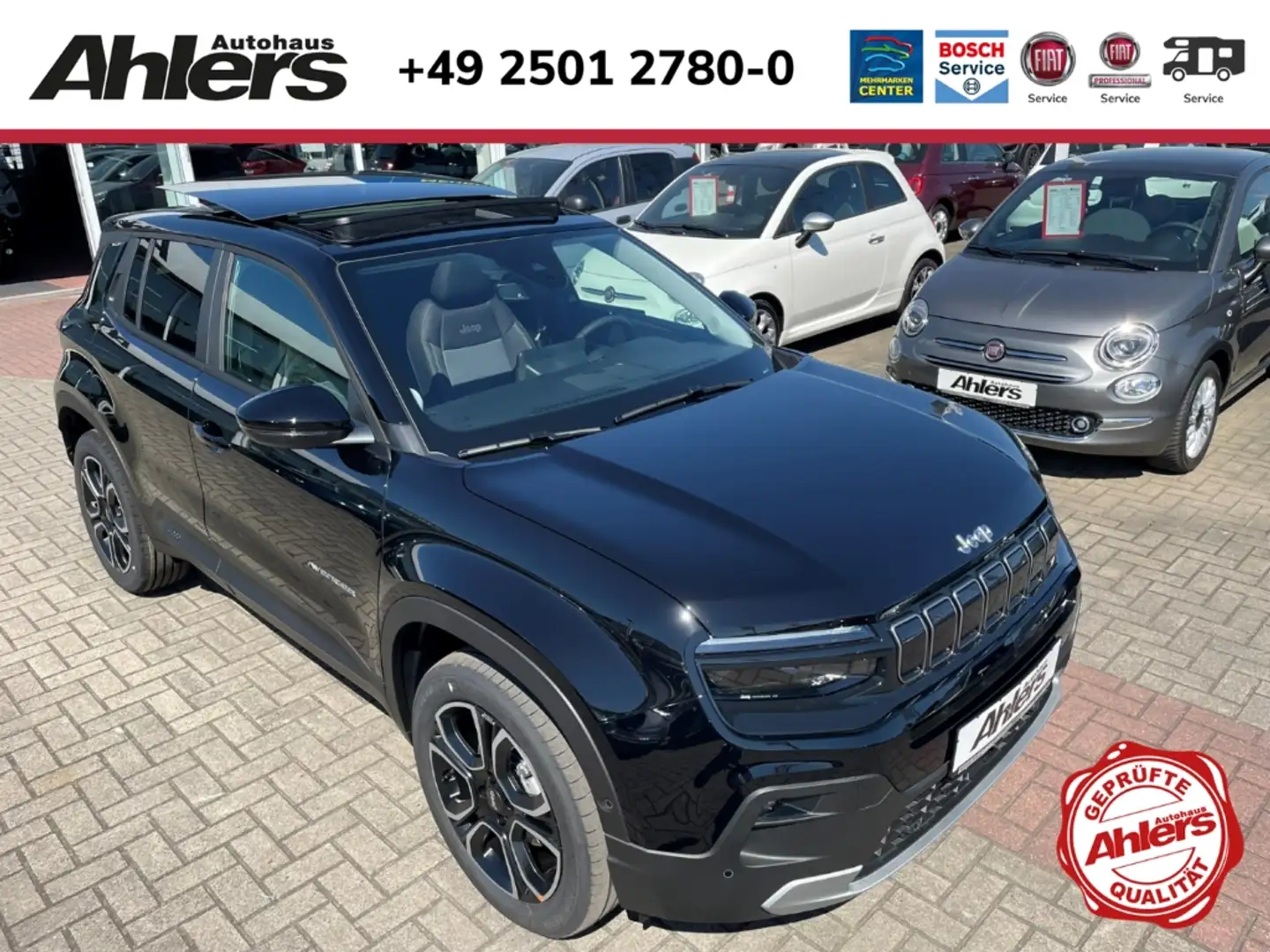 Jeep Avenger Summit+AUTOMATIK+GLASSCHIEBEDACH+NAVI+SHZ+ELHECK+ Noir - 1