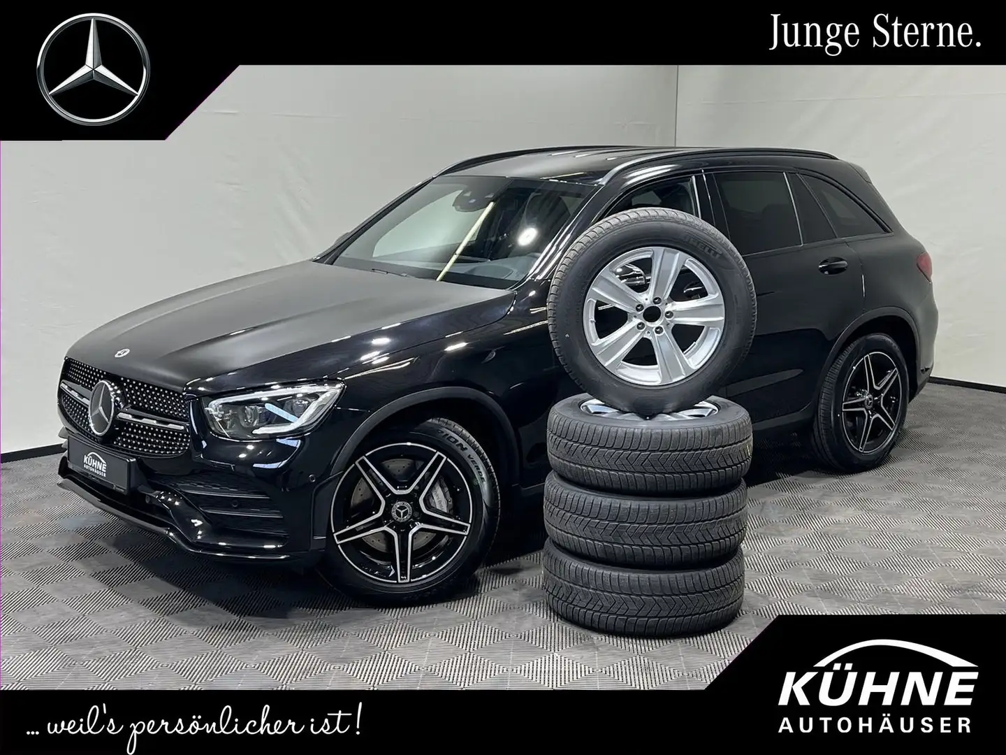 Mercedes-Benz GLC 400 d AMG Night "4x High-End-Paket" 8x ALU ! Schwarz - 1