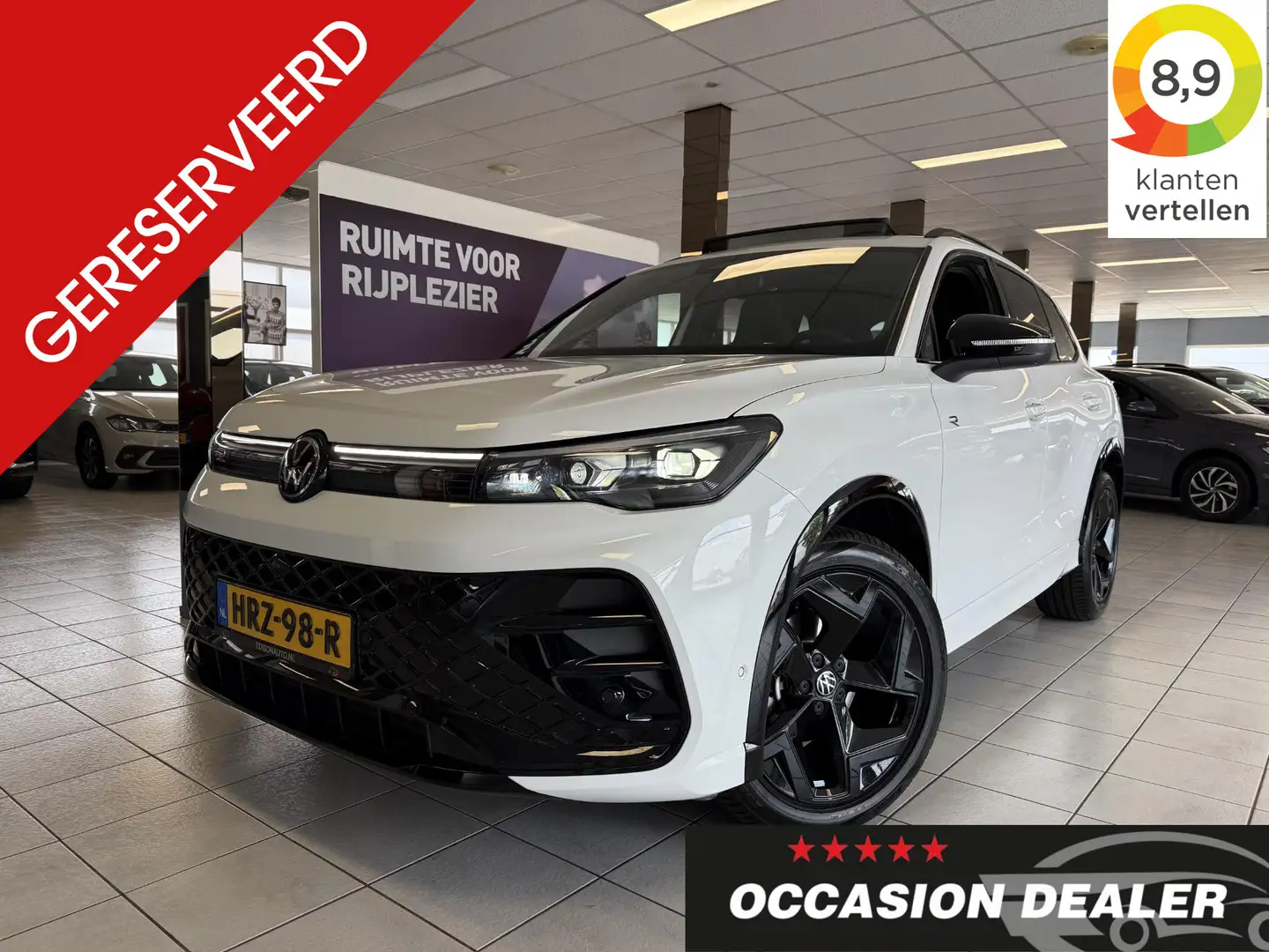 Volkswagen Tiguan 1.5 eTSI R-Line*PANO*360CAM*MATRIX*MASS*NAVI*LM19* Wit - 1