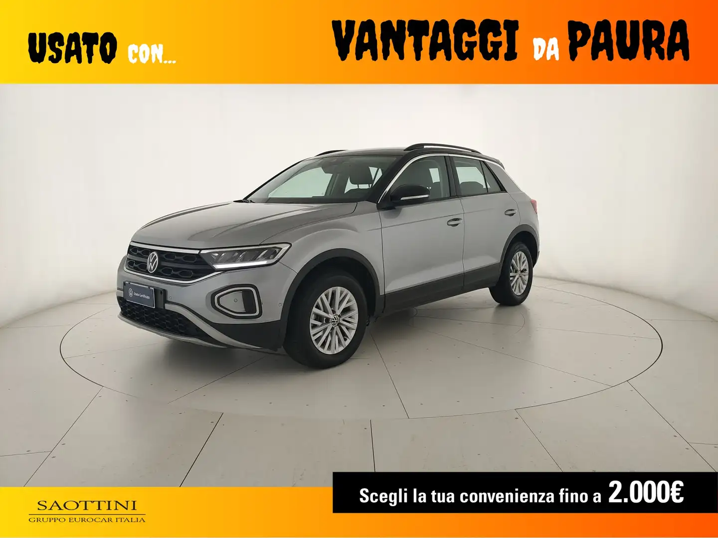Volkswagen T-Roc 2.0 TDI Life 150 CV DSG Grijs - 1