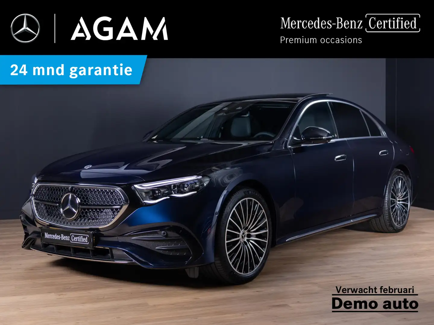 Mercedes-Benz E 300 Limousine e Sport Edition Premium | Panorama dak Blauw - 1