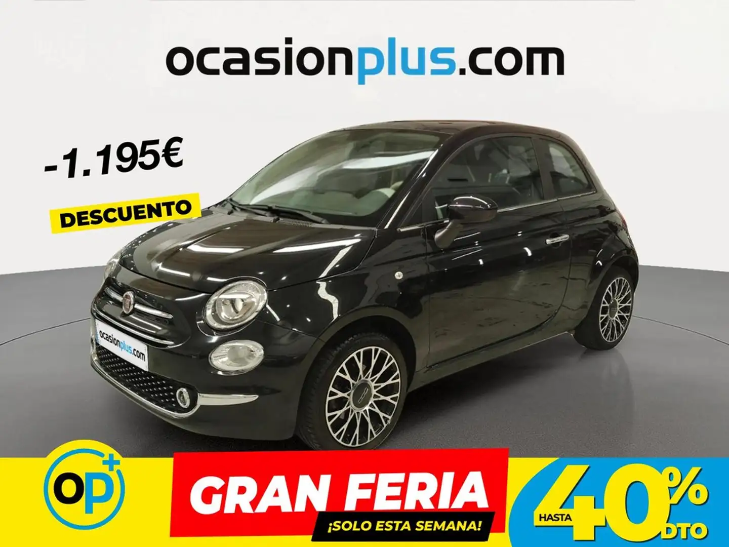 Fiat 500 1.0 Hybrid Dolcevita 52kW Negro - 1